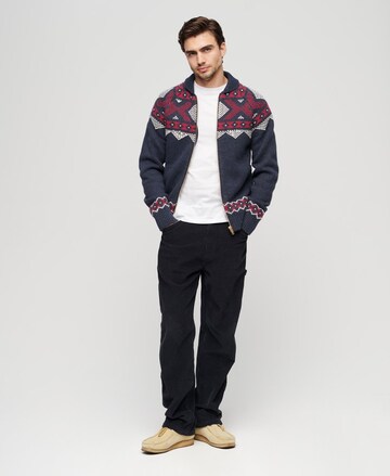 Superdry Knit Cardigan in Blue