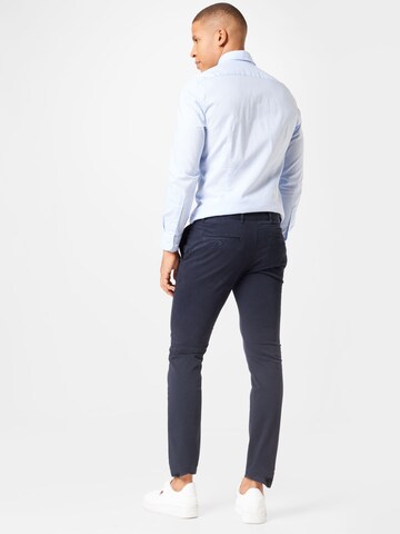 TOMMY HILFIGER Slimfit Chinohose 'Bleecker' in Blau