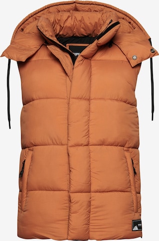 Gilet Superdry en orange : devant