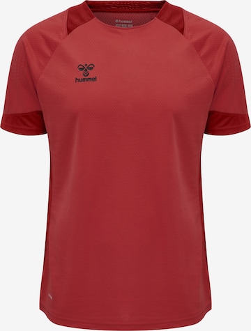 Hummel - Camisola de futebol em vermelho: frente