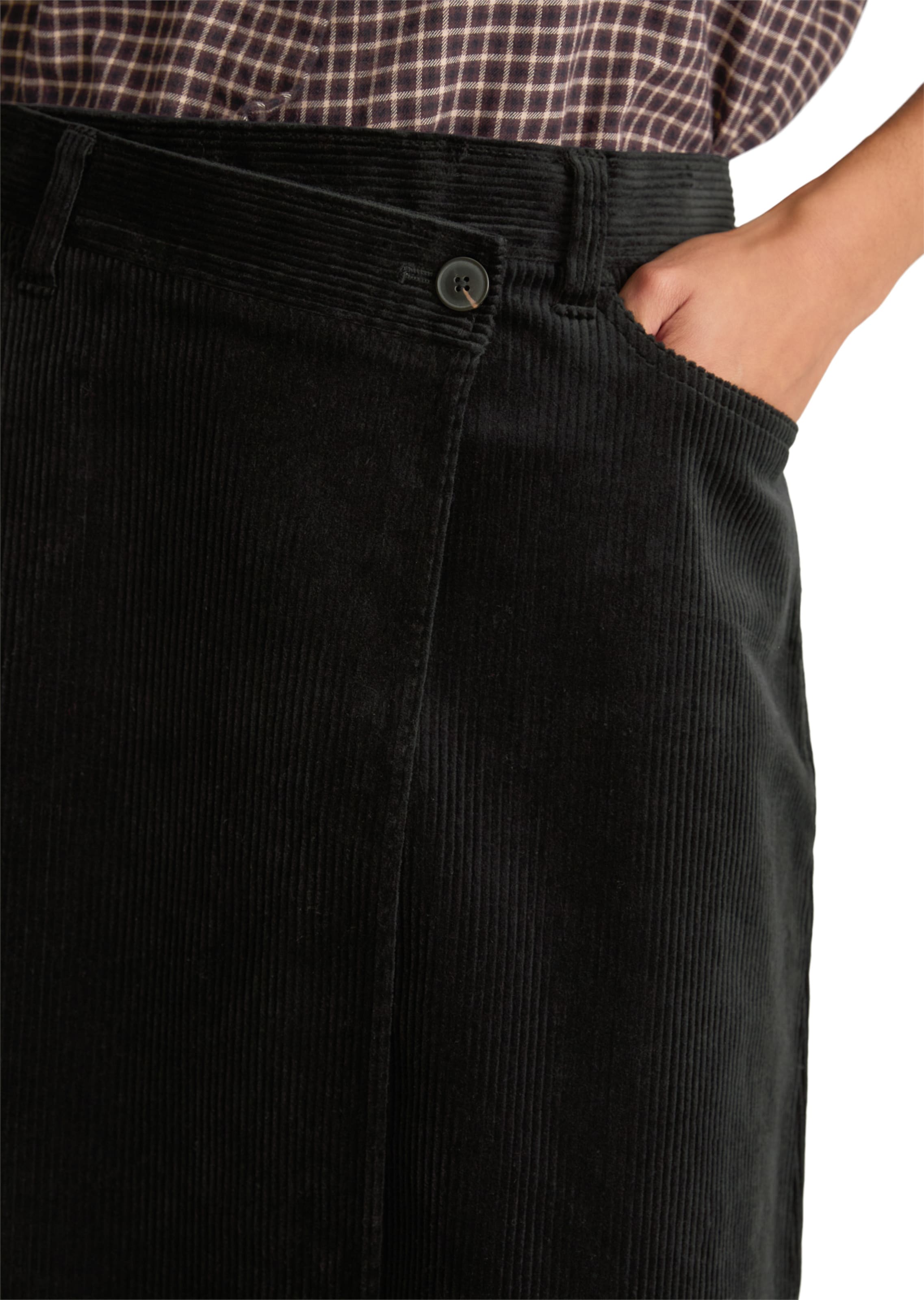 Marc O'Polo DENIM Rock in Schwarz: Vorderseite