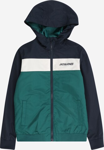 Jack & Jones Junior Between-Season Jacket 'Rush' in Green: front