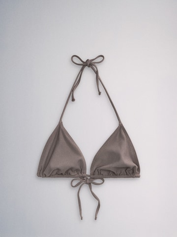The Set Triangle Bikini in Brown