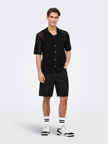 juoda Only & Sons Kardiganas 'ONSKOLMAR'