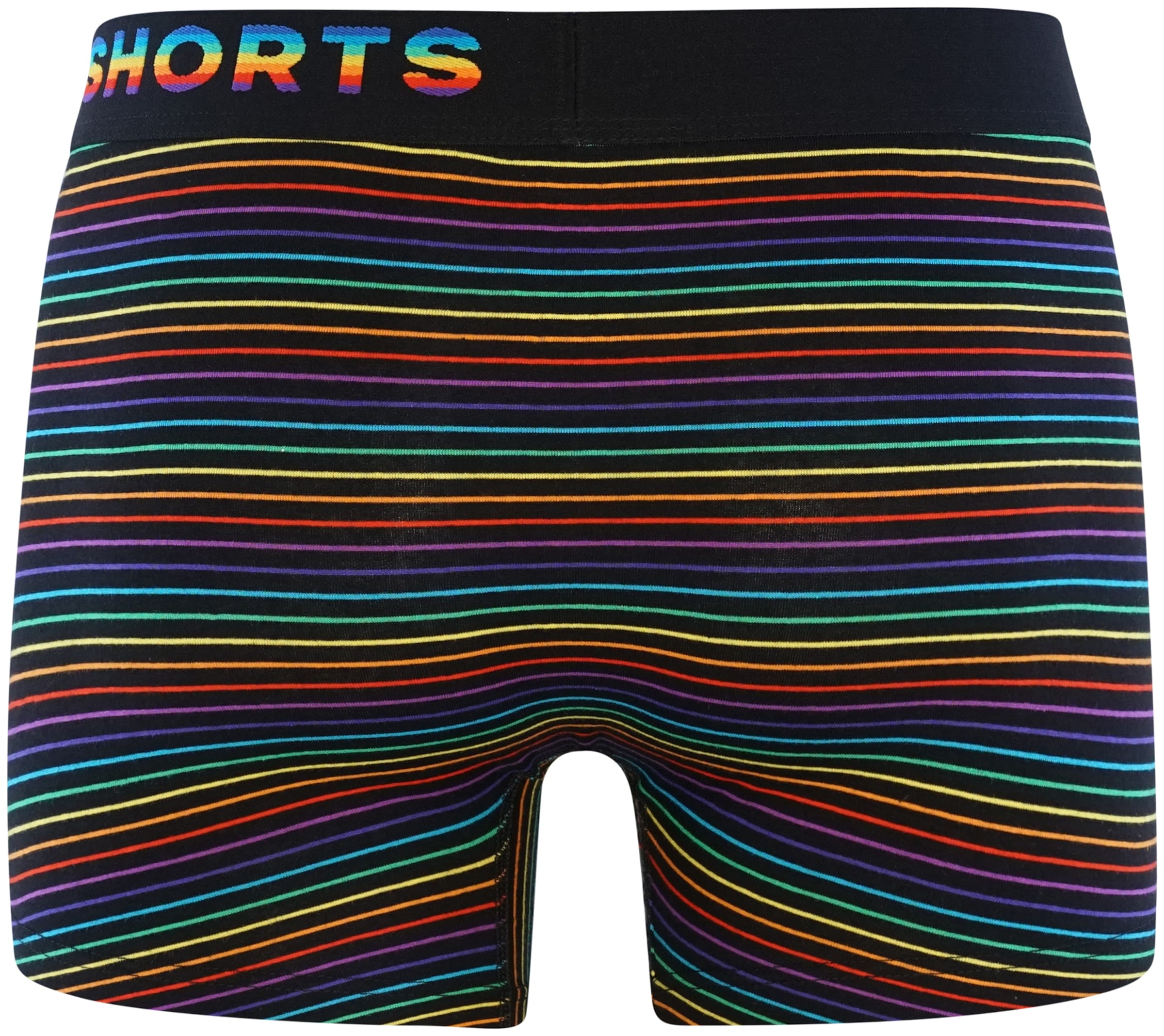 Sous-vêtements Boxers Trunks #2 Happy Shorts en Mélange De Couleurs, Noir 
