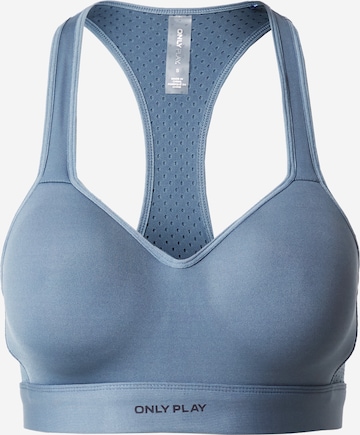 ONLY PLAY Medium Support Sports Bra in Blue: front