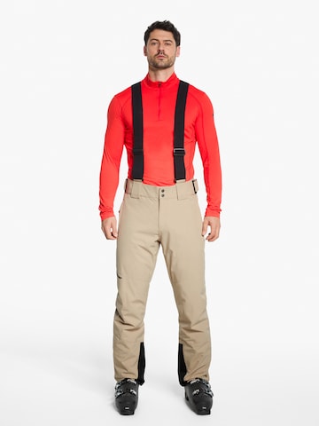 ZIENER Regular Workout Pants 'Tazlin' in Grey: front