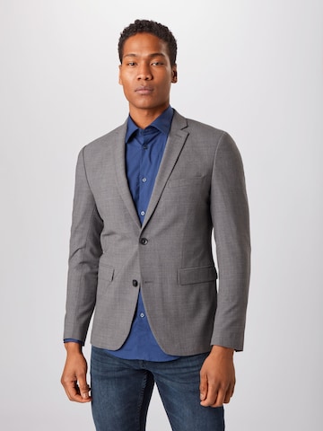 ESPRIT - Regular Fit Jaqueta de negócios em cinzento: frente