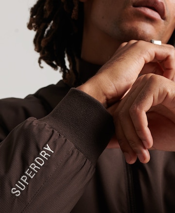 Superdry Between-Season Jacket 'Harrington' in Brown