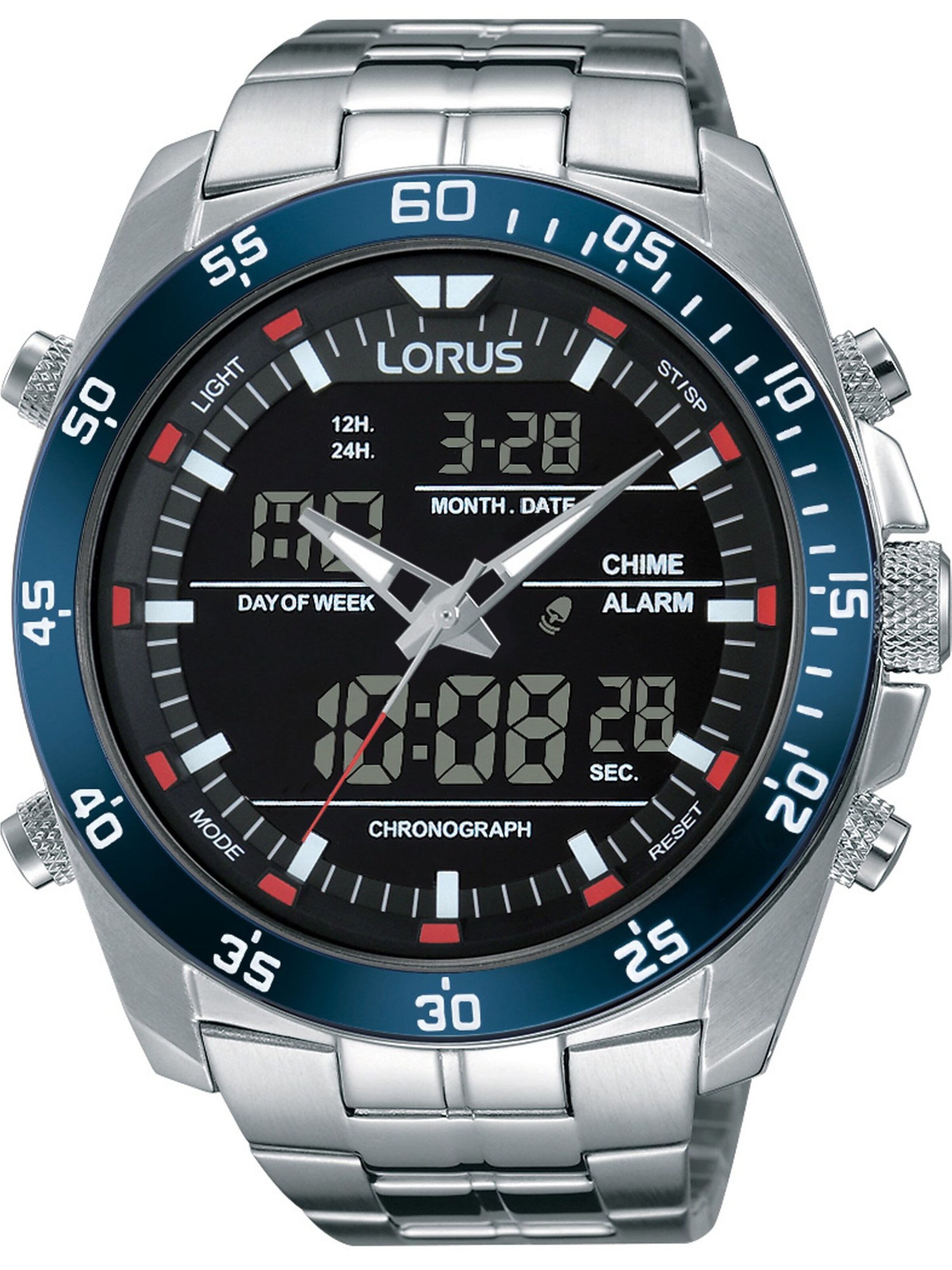 LORUS Analog Watch in Silver: front