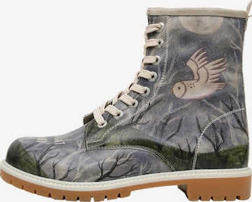 DOGO Schnürstiefel 'DOGO Boots - The Night is Dark' in Grau: Vorderseite