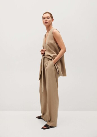 MANGO Loosefit Hose 'Camelia' in Beige