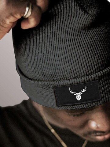 Neverless Beanie 'Hirschgeweih' in Grey: front