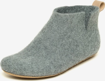 MagicFelt Slippers 'Filzstiefel Magicfelt 743' in Grey: front