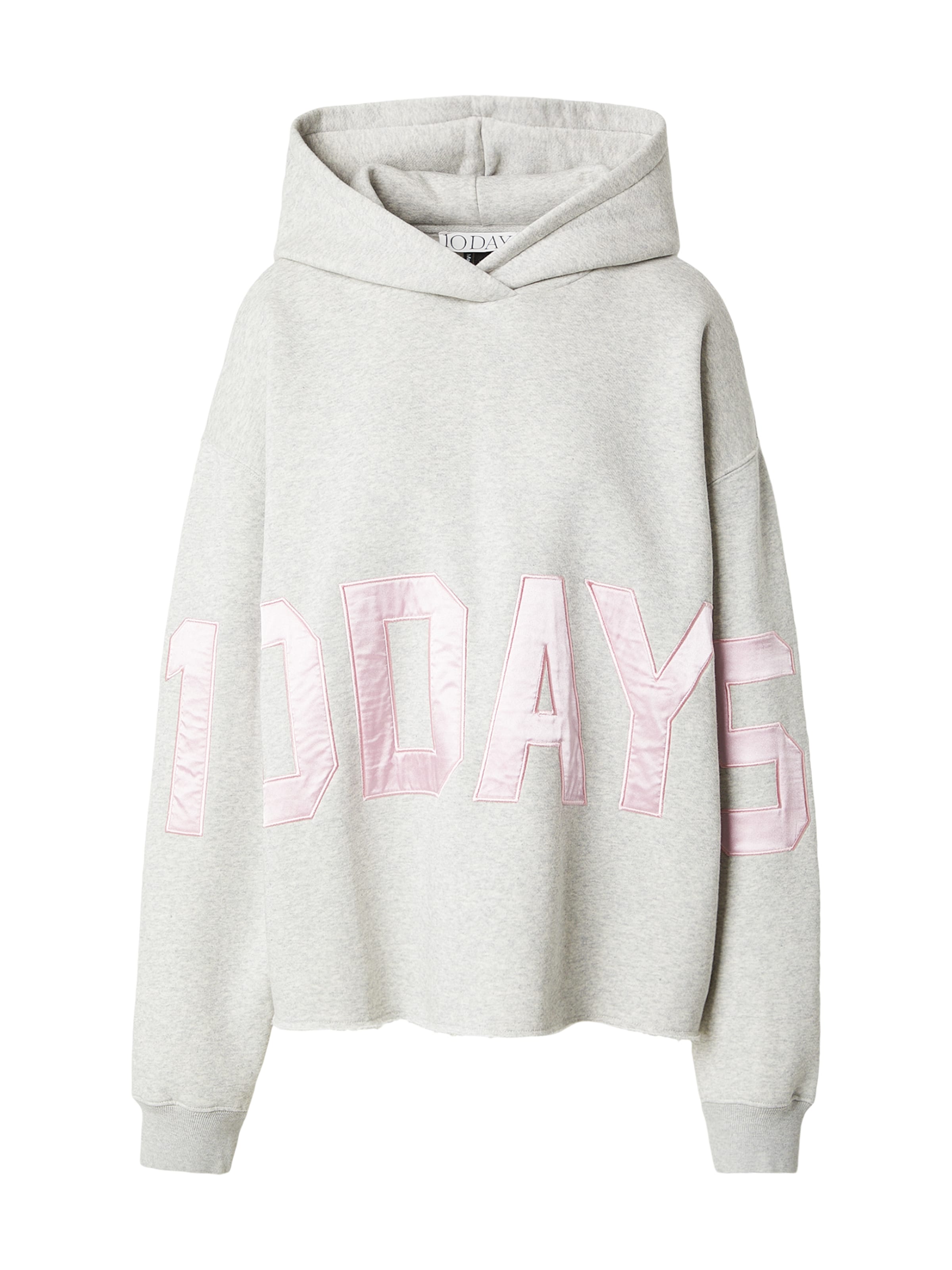 10Days Sweat-shirt en gris clair / rose clair, Vue avec produit