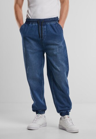 Urban Classics Tapered Jeans in Blue: front