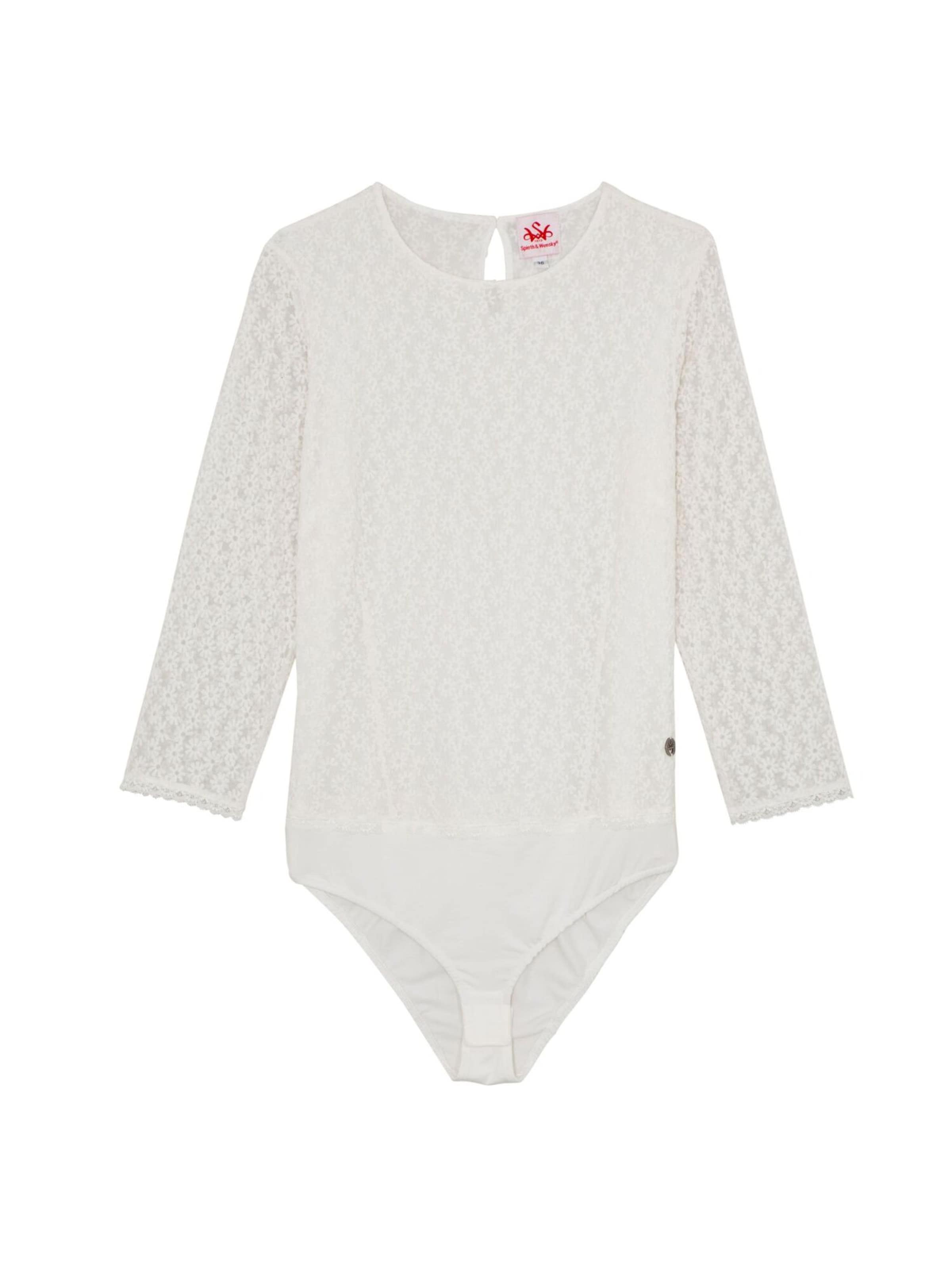 Blouse folklorique 'Basima' SPIETH & WENSKY en blanc : devant