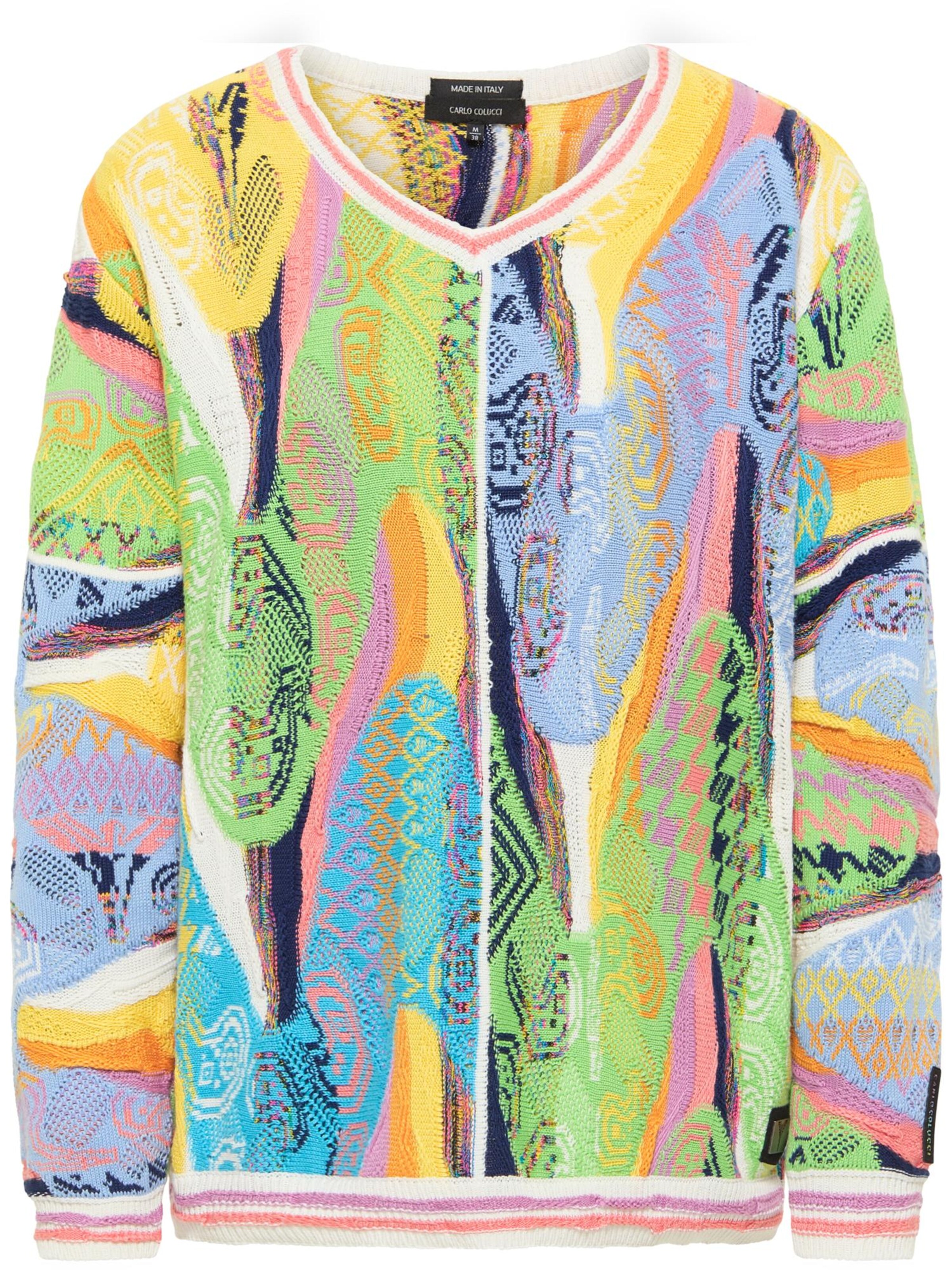 Pull-over 'Curtoni' Carlo Colucci en mélange de couleurs : devant