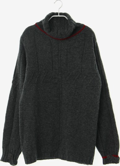 BOSS Black Pullover in M in grau / kirschrot, Produktansicht