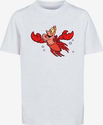 F4NT4STIC T-Shirt 'The Little Mermaid Sebastian Bubbles' in Weiß: predná strana