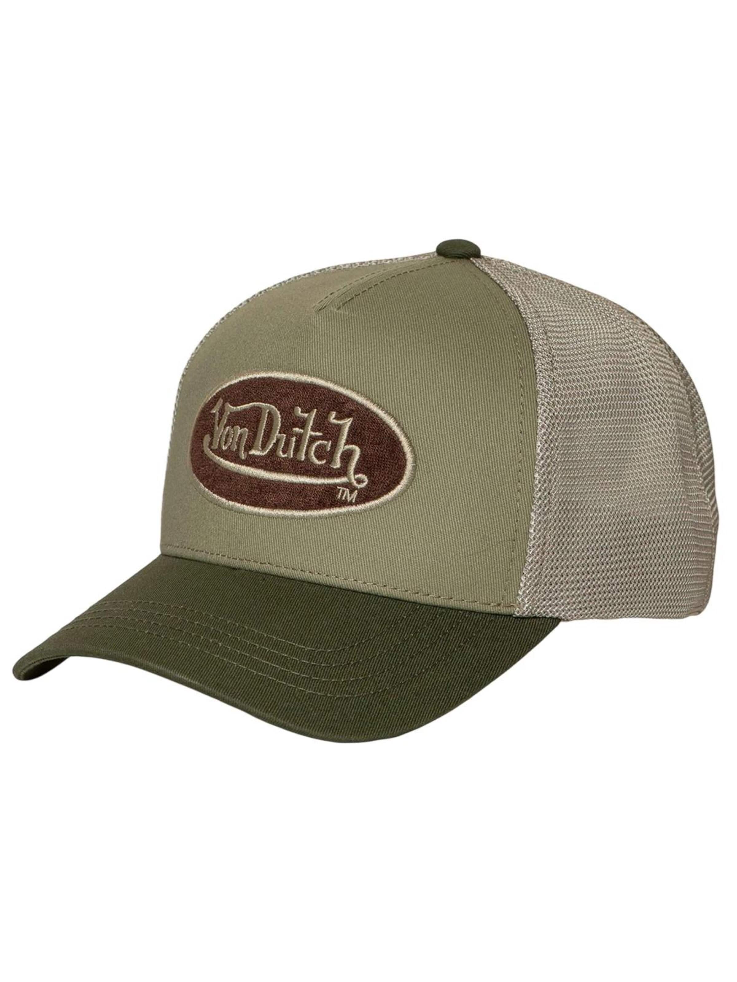 Cappello da baseball di Von Dutch in verde: frontale