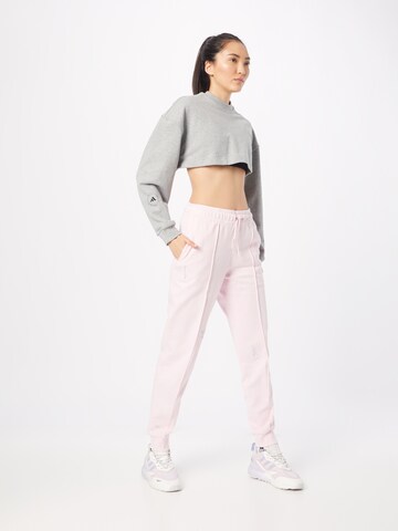 ADIDAS SPORTSWEAR Tapered Workout Pants 'Healing Crystals Inspired Graphics' in Pink