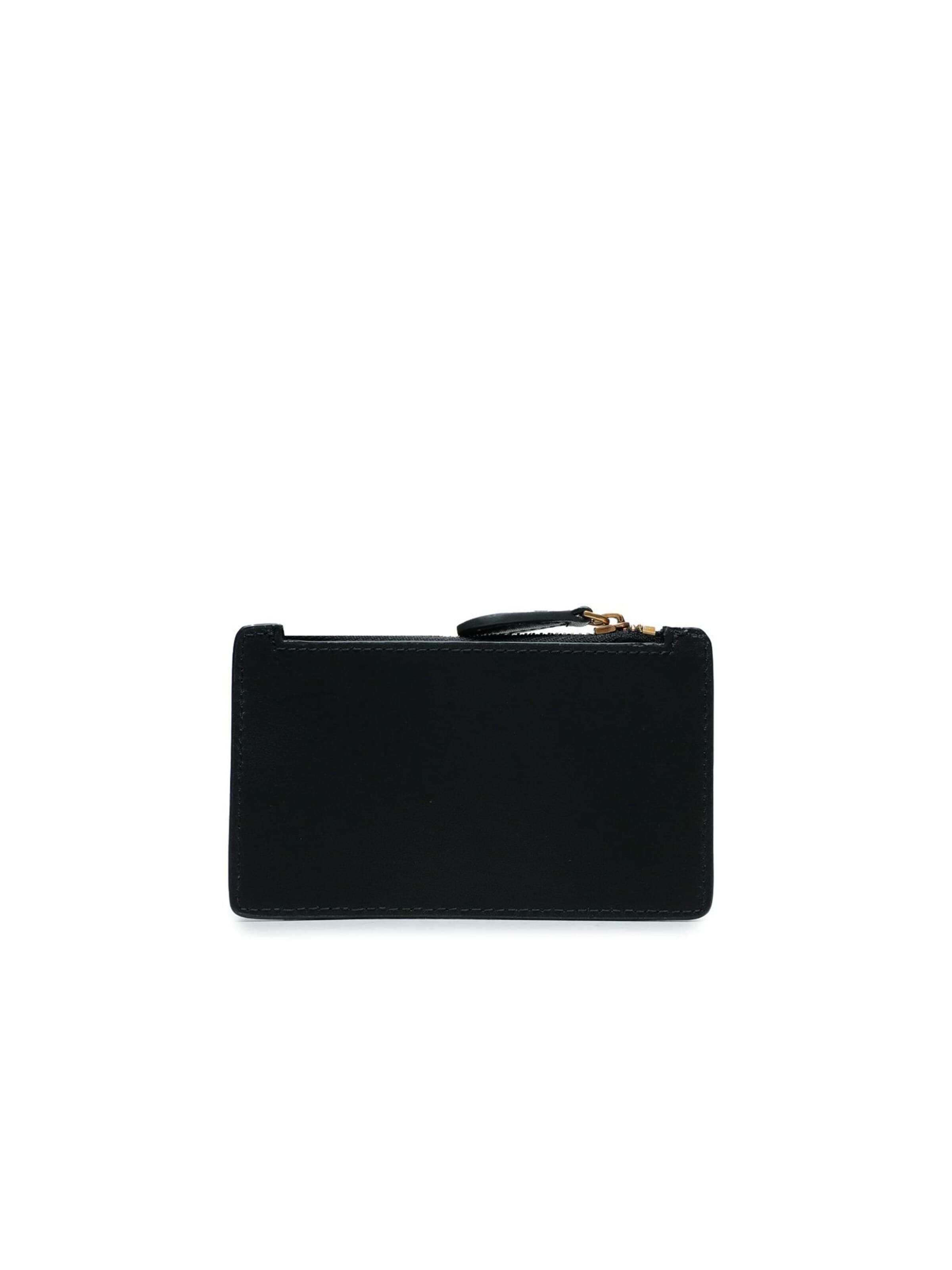 PINKO - Cartera 'Airone Cardholder Vitello Seta' en negro