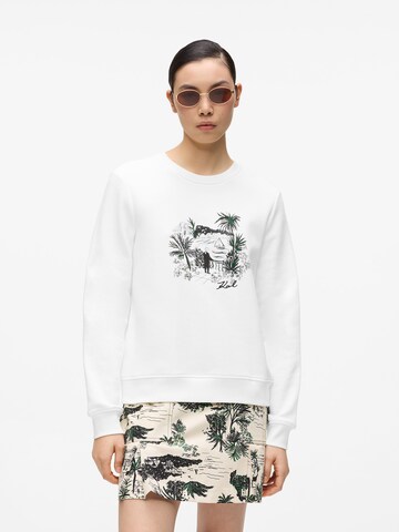 Felpa 'Villa la Vigie' di Karl Lagerfeld in beige: frontale