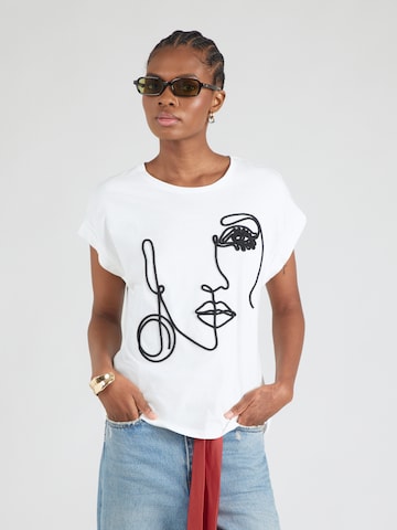 Morgan - Camiseta '261-DJOJO' en blanco: frente
