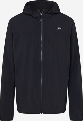 Reebok Athletic Jacket 'DMX Woven' in Black: front