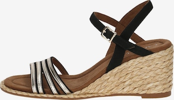 CAPRICE Sandalen met riem in Zwart