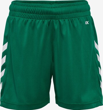 Hummel Regular Sportbroek in Groen: voorkant