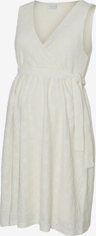 MAMALICIOUS Dress in White: front