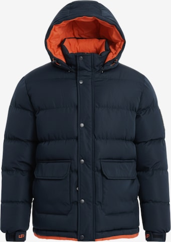 Ombre Winter jacket 'OM-JAHP-0208' in Blue: front