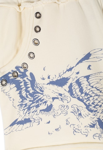 Regular Pantalon 'Fighting Eagle' Ed Hardy en beige