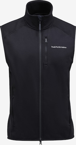 PEAK PERFORMANCE Vest in Black: front