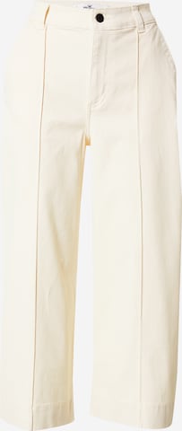 Wide leg Pantaloni di HOLLISTER in bianco: frontale