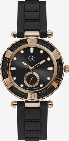 Gc Analog Watch 'LadyDiver' in Black: front