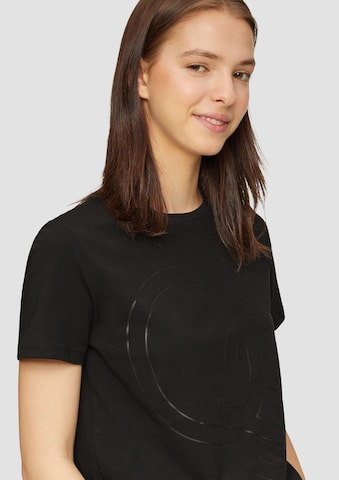 QS T-Shirt in Schwarz