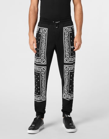 Philipp Plein - Tapered Calças em preto: frente