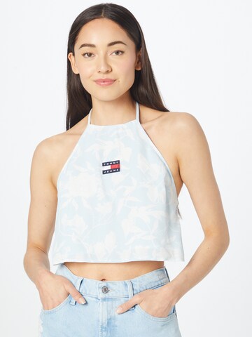 Tommy Jeans - Top en azul: frente