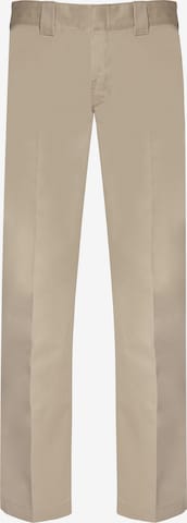 DICKIES Regular Trousers with creases '873' in Beige: front