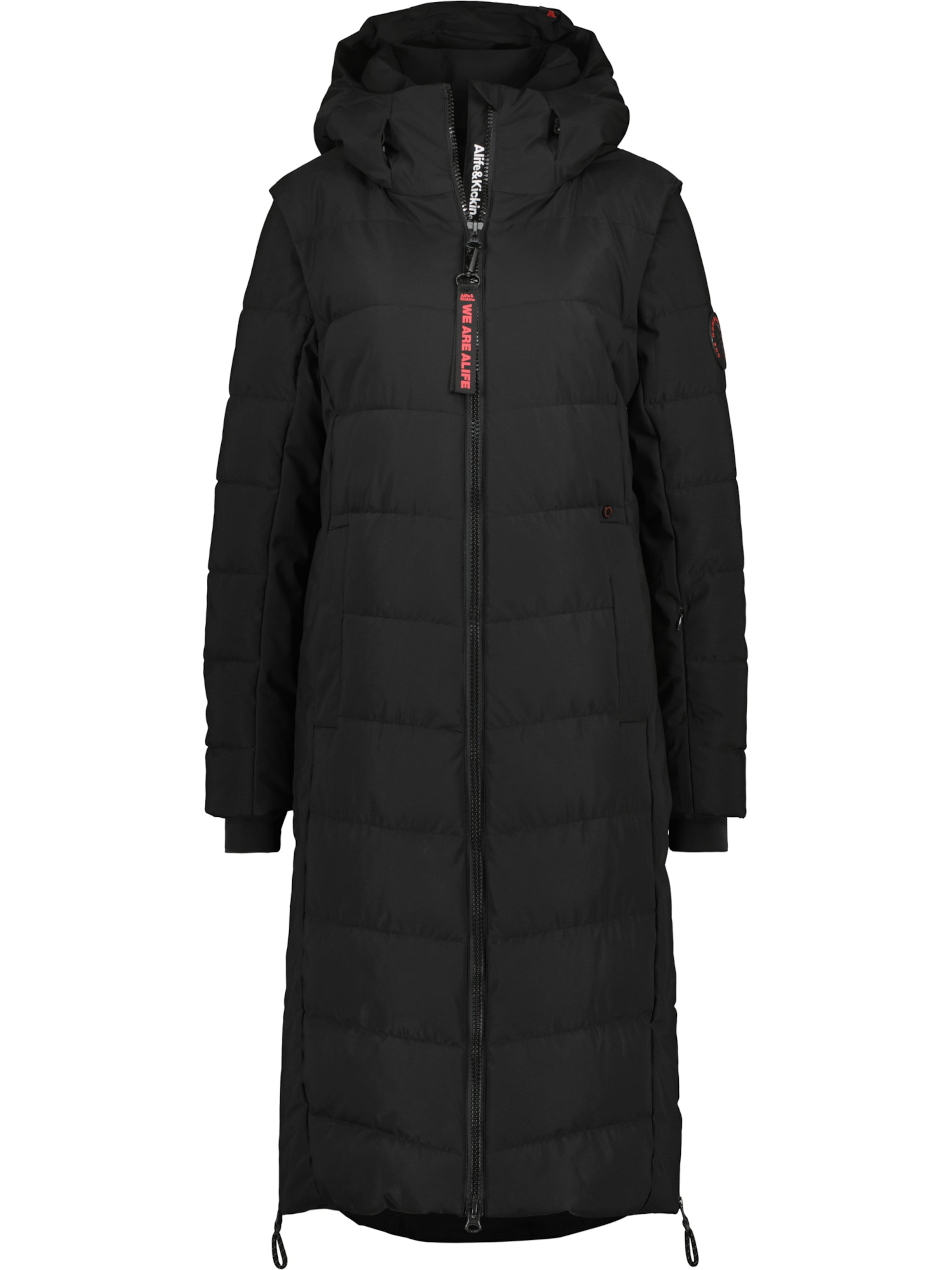 alife & kickin Χειμερινό μπουφάν 'Nelly' σε μαύρο: μπροστά