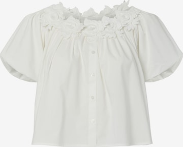 YAS - Blusa en blanco: frente