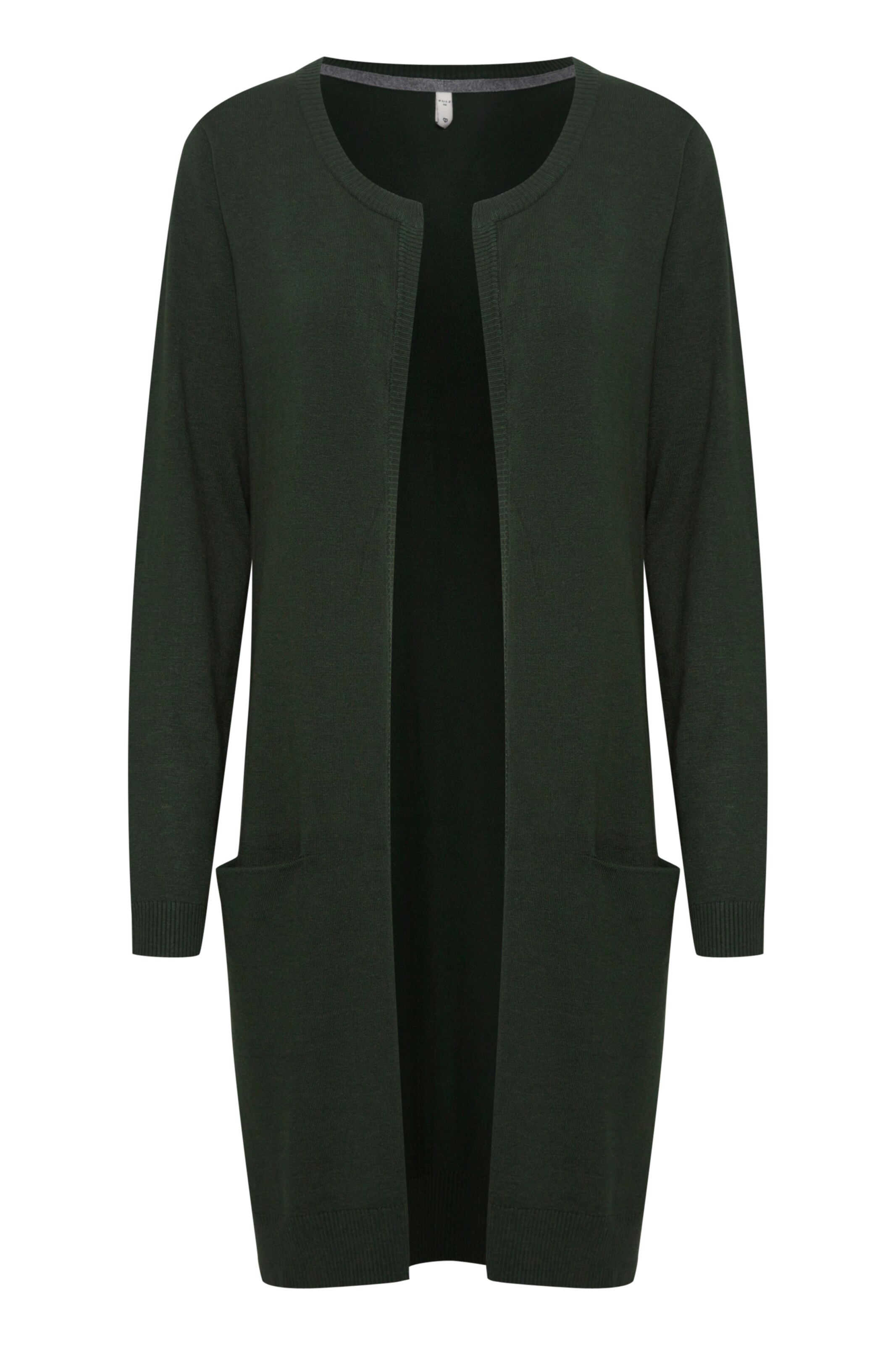 PULZ Jeans Strickjacke 'Sara' in Grün: Vorderseite