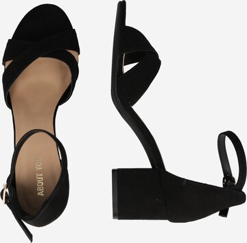 ABOUT YOU Sandal 'Dina' in Black