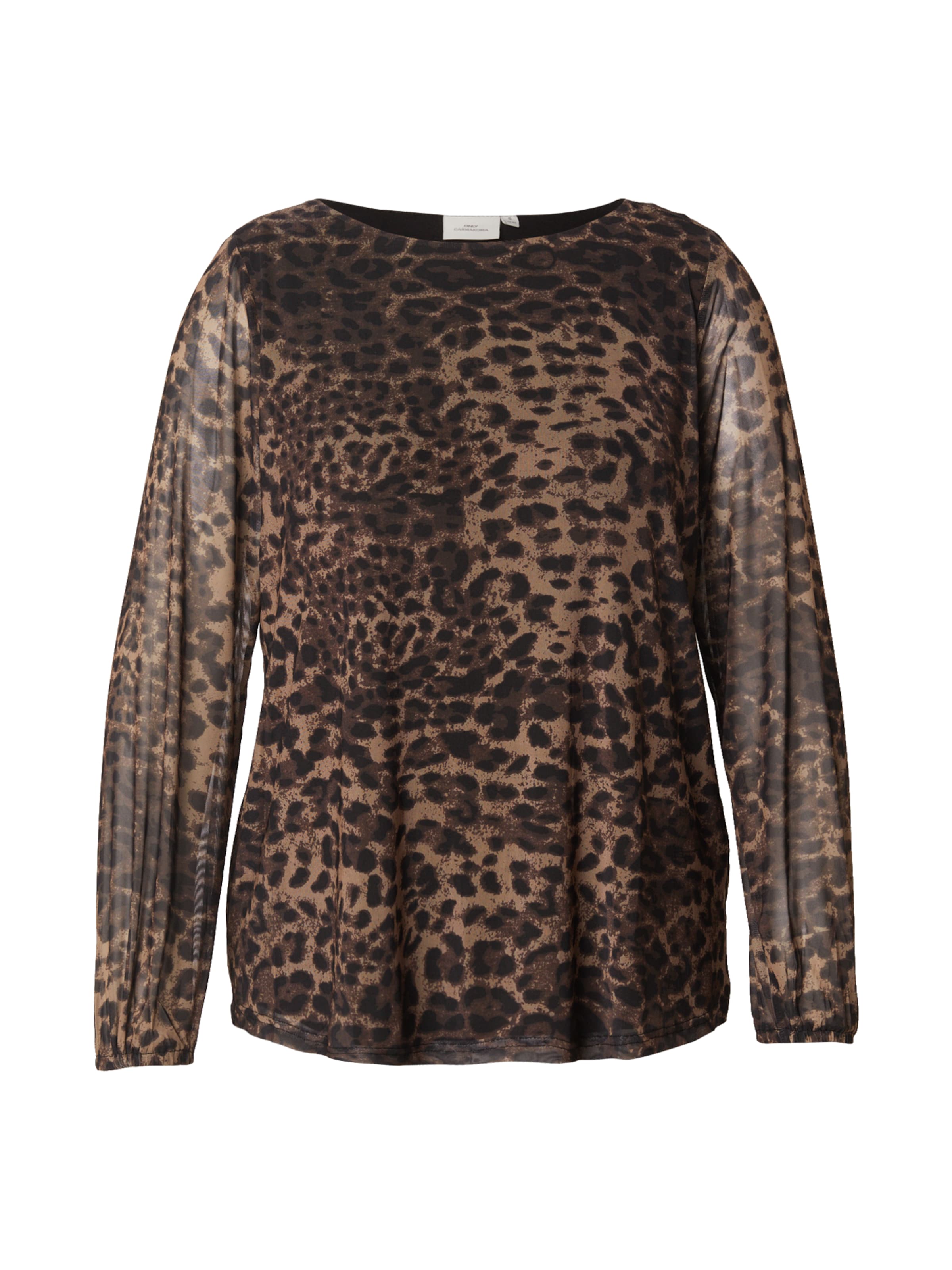 ONLY Carmakoma Bluse 'CARFOREST' i sort: forside