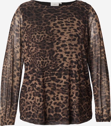 ONLY Carmakoma Блузка 'CARFOREST' в Черный: спереди