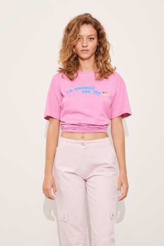 Envii Μπλουζάκι σε ροζ: μπροστά