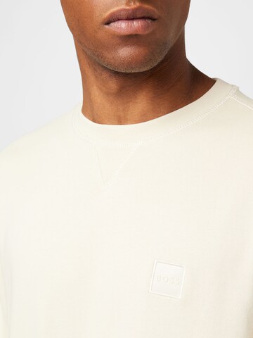 BOSS Sweatshirt 'Westart' in Beige